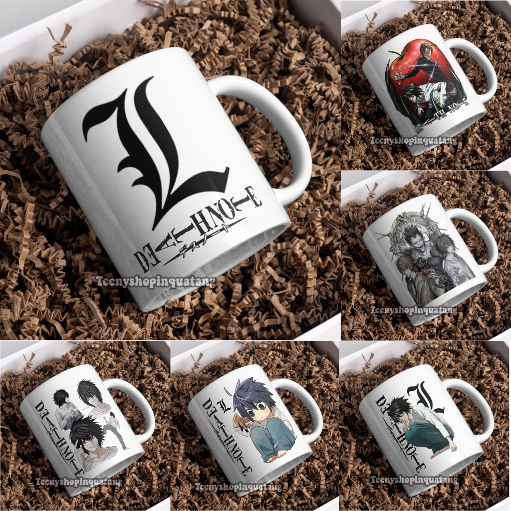 Cốc sứ ly sứ in hình Death Note Yagami Raito L Lawliet Amane Misa....