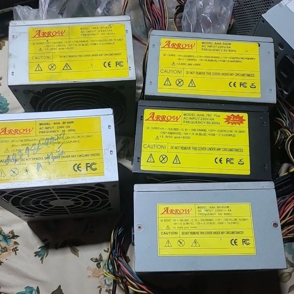 [GIÁ RẺ] Nguồn PC Arrow (AHA) 750w có nguồn 6pin, aha 500w và 450w Chuyên Máy Văn Phòng
