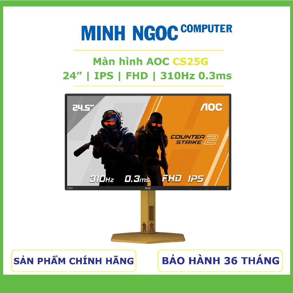Màn hình Gaming AOC CS25G | 24.5 inch 310Hz FHD 0.3ms | Bảo hành 36 Tháng