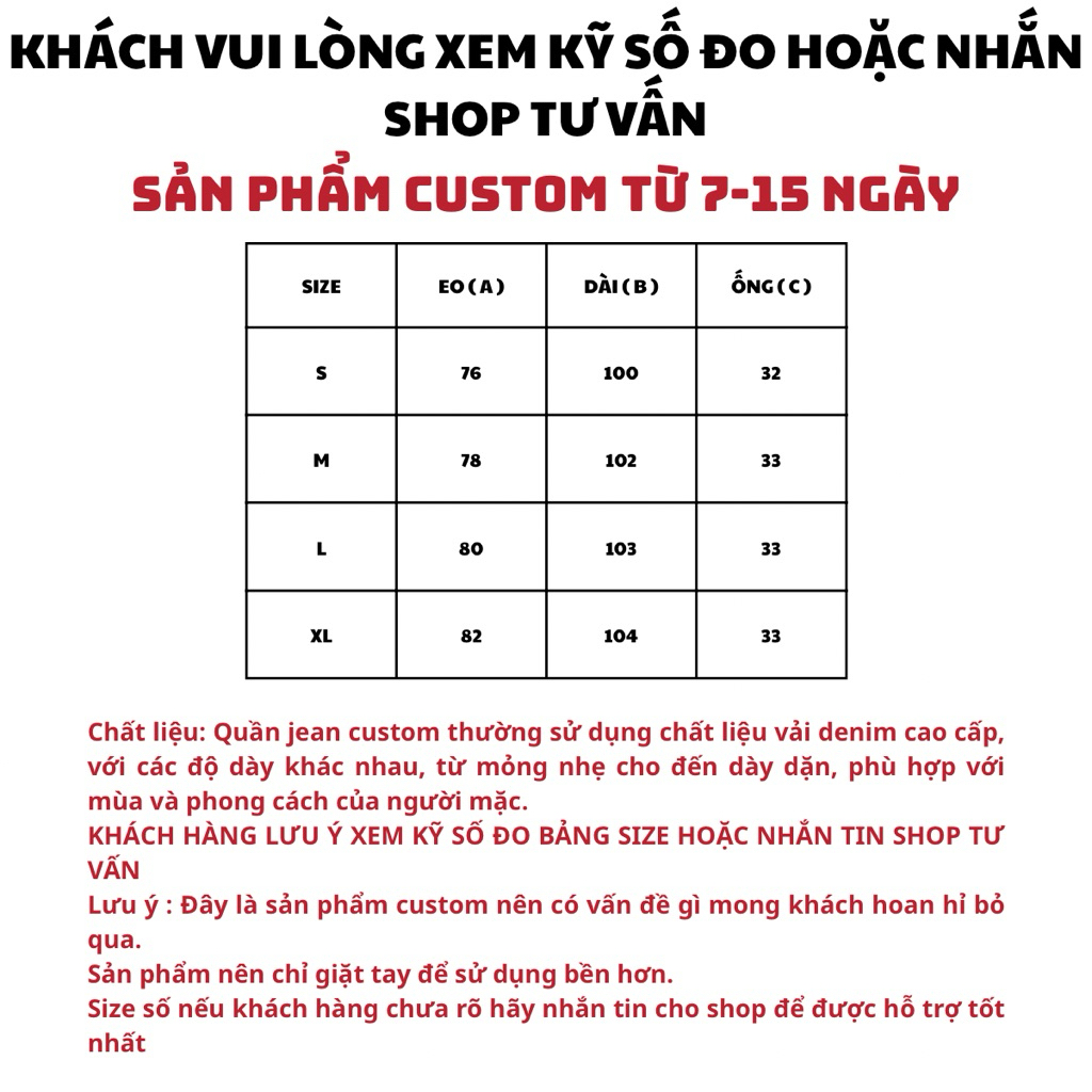 Quần Jean Custom phong cách Y2k, Drip, Vintage, Y2k