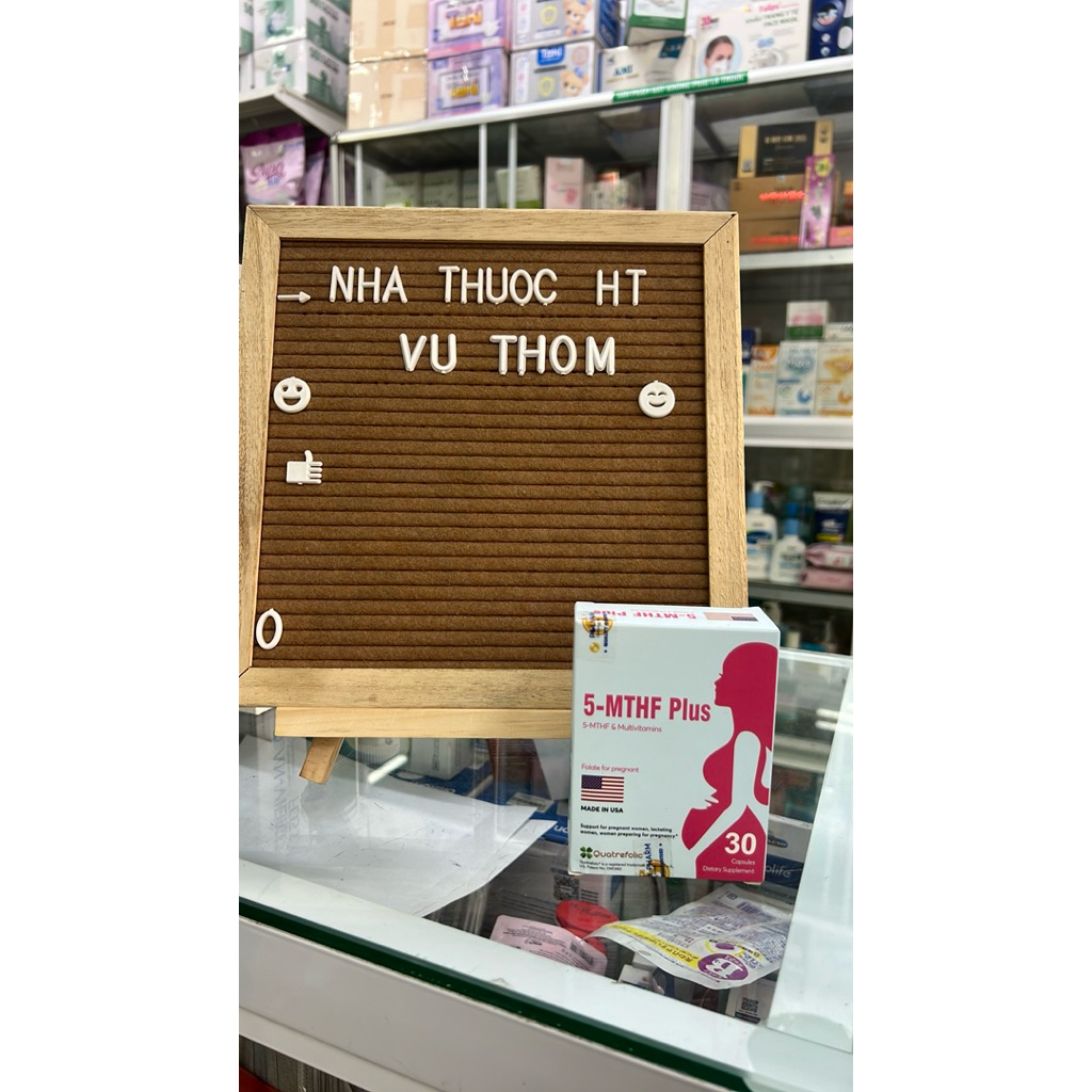 ( Nhập Khẩu - Hộp 30viên ) 5 MTHF PLus - Bổ xung acid folic và vitamin