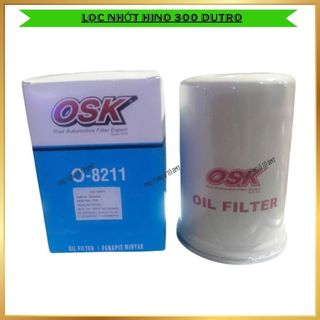Lọc Dầu Động Cơ (Lọc Nhớt) Hino Dutro 300 Seri, Isuzu, Mã O-8211, 15613-EV015.