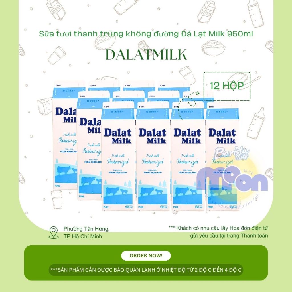 Pasteurised Milk - Dalatmilk - Vinamilk - Barista Milk - Vpmilk