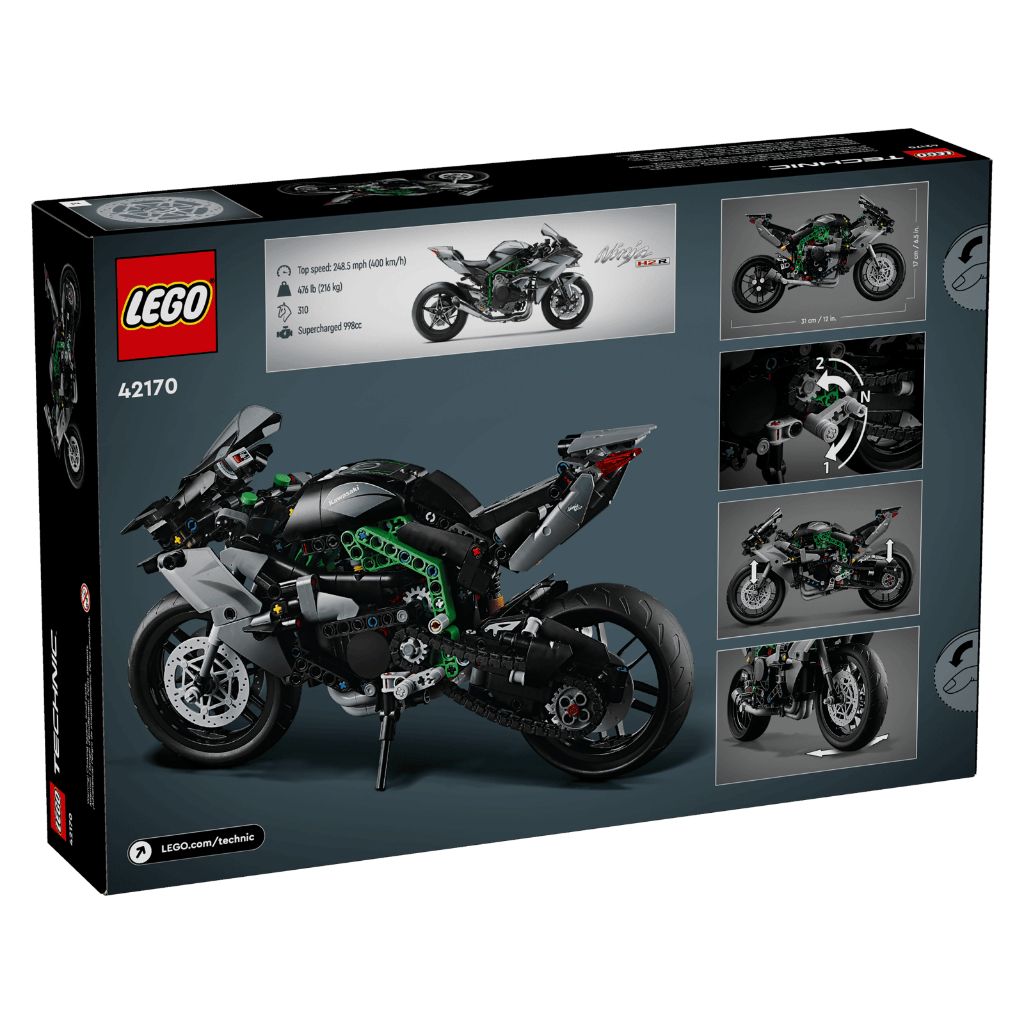 Lego 42170 Kawasaki Ninja H2R Motorcycle - đồ chơi lắp ráp