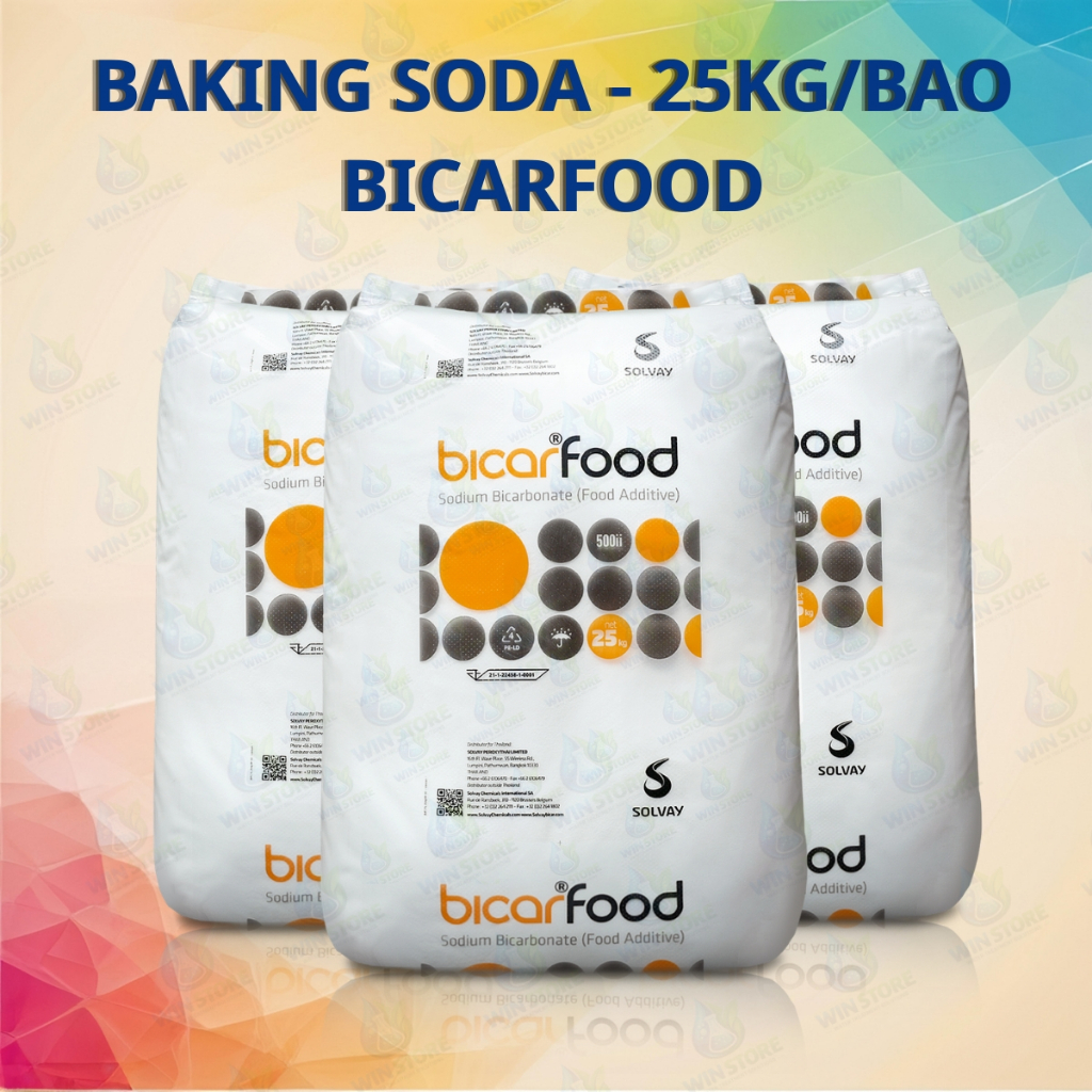 Baking Soda Làm Bánh (Bột Nở) 25kg - Sodium Bicarbonate NaHCO3 99% Food Grade - Đa Dụng, Tẩy Rửa, Th