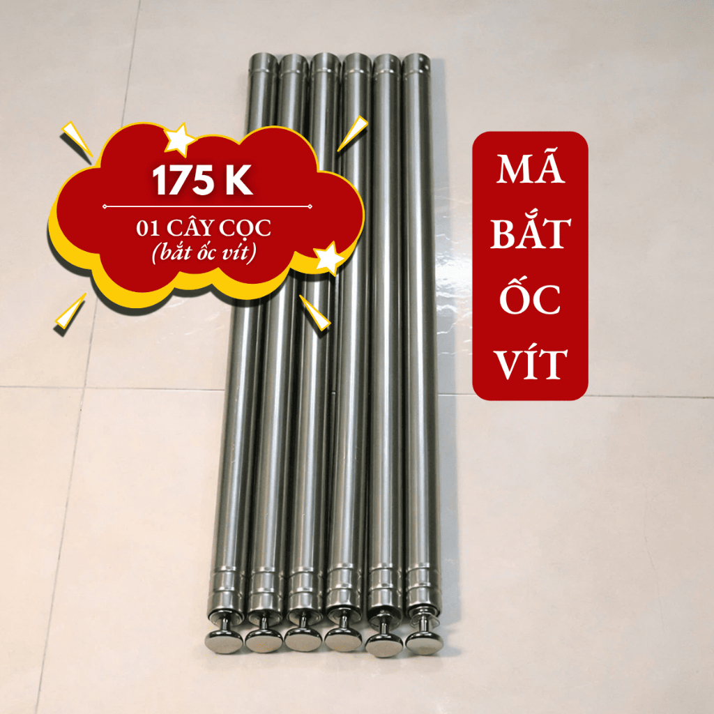 Mã Bắt Ốc Vít Khi Lắp Đặt, Khung Treo Màn Xếp Gọn, Cây Treo Màn, Cọc màn Duy Tùng, Cọc Mùng-mã DT03
