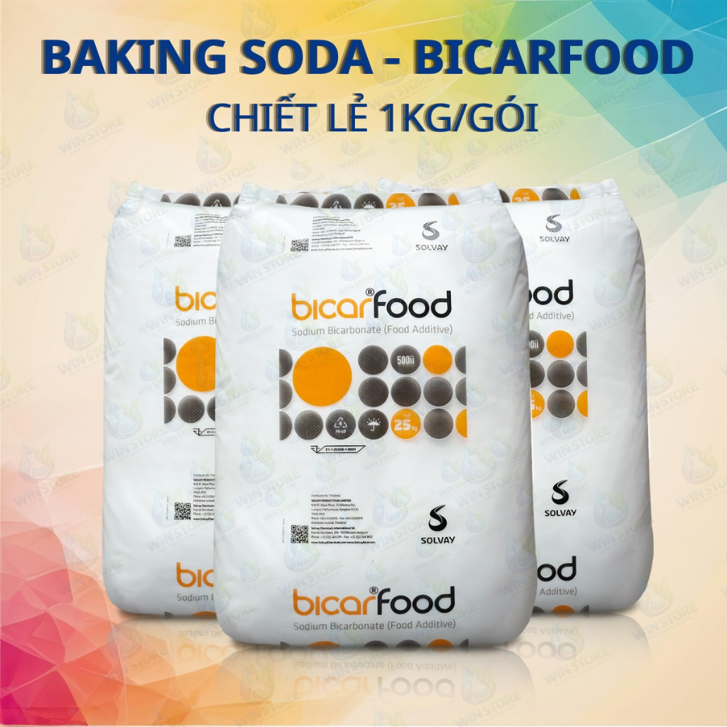 1kg Baking Soda Làm Bánh (Bột Nở) chiết lẻ - Sodium Bicarbonate NaHCO3 99% Food Grade - Đa Dụng, Tẩy