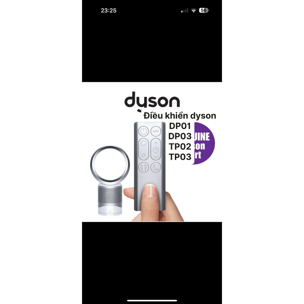 điều khiển quạt không cánh dyson DP01 DP03 TP02 TP03