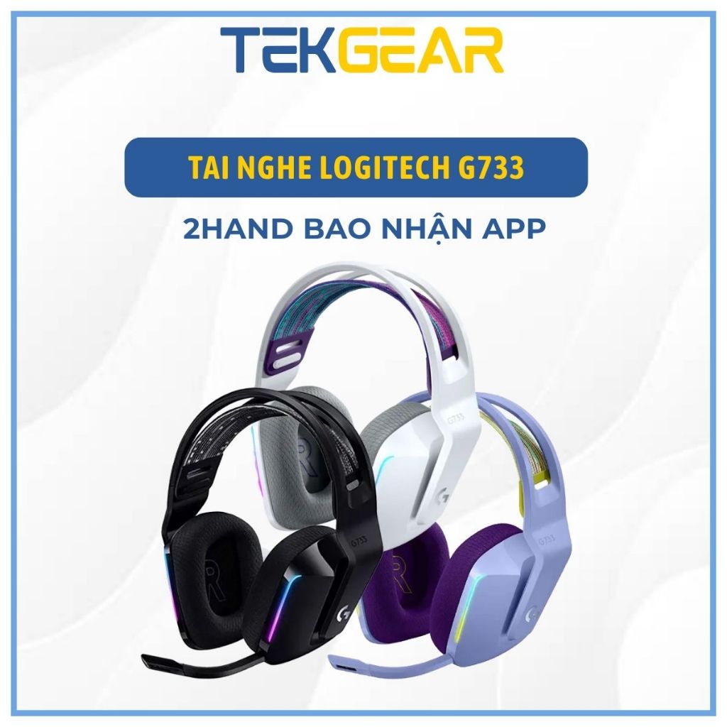 [Hỏa Tốc HCM - Chính Hãng] Tai nghe Logitech G733 LIGHTSPEED Wireless (Không dây/ 2.4 Ghz/ RGB)