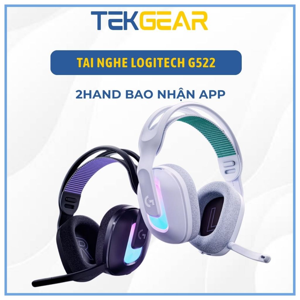 Tai nghe không dây Gaming Logitech G522 Lightspeed Wireless White/ Black - ĐÃ QUA SỬ DỤNG