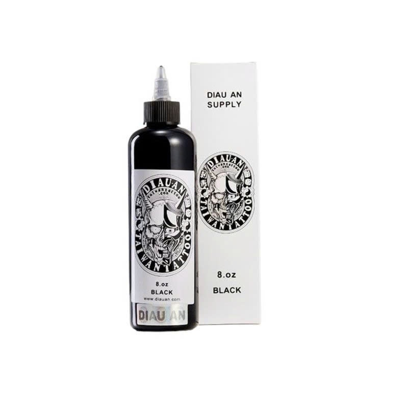 Mực Xăm Diau An Black 8oz (240ml) Chính Hãng Đài Loan - Mực Đen Đi Nét & Đánh Bóng Siêu Bám - HV TATUSUPPLY