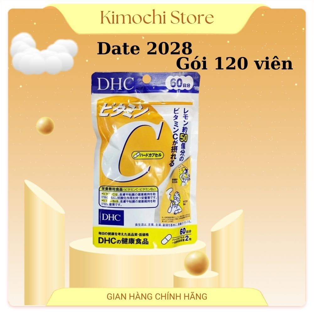 DHC Vitamin C gói 120 viên 60 ngày chính hãng nội địa Nhật bản, vitamin c dhc_Kimochisotre