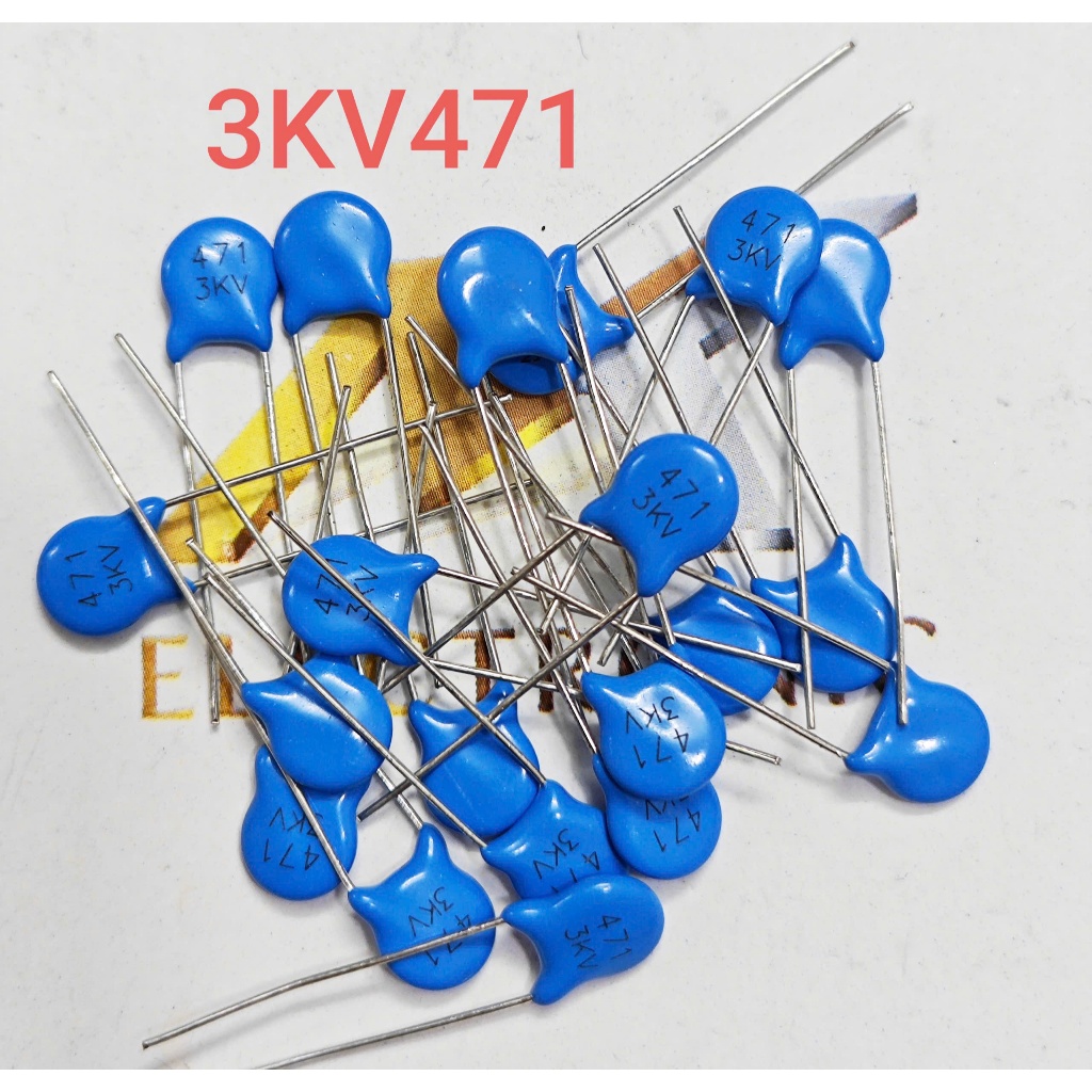 (Combo 10 con) Tụ điện gốm cao áp 3KV 471K 471 3KV 3KV 471 (Combo)
