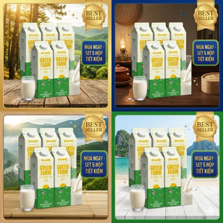 Combo tiết kiệm - Set 5 hộp sữa Vinamilk Greenfarm 1L