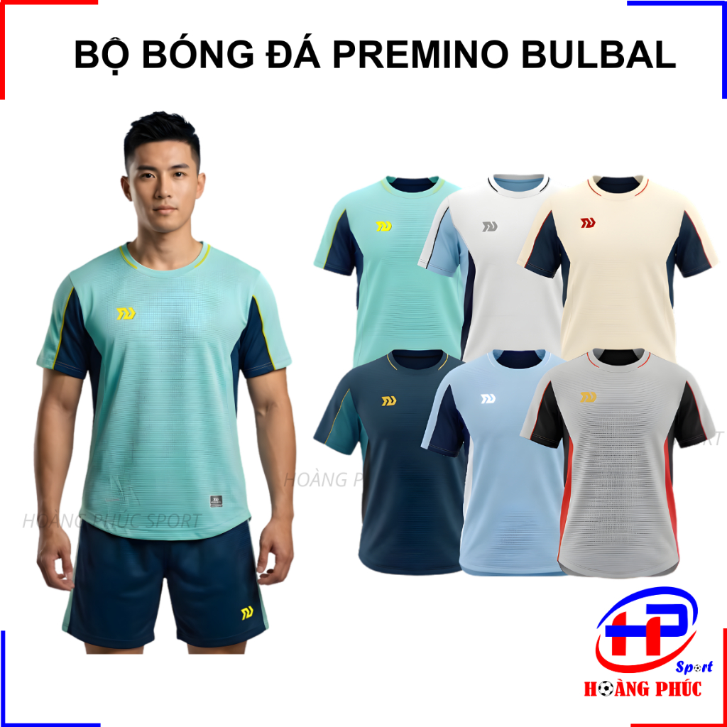 Bộ quần áo bóng đá Bulbal Premino cao cấp vải Bul-Hex co giãn thoáng khí, bộ quần áo đá banh Bulbal 
