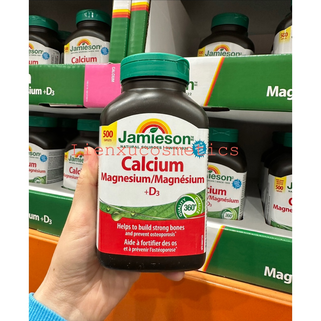Bổ sung canxi với Jamieson Mega Cal Calcium 650mg, hộp 120 viên
