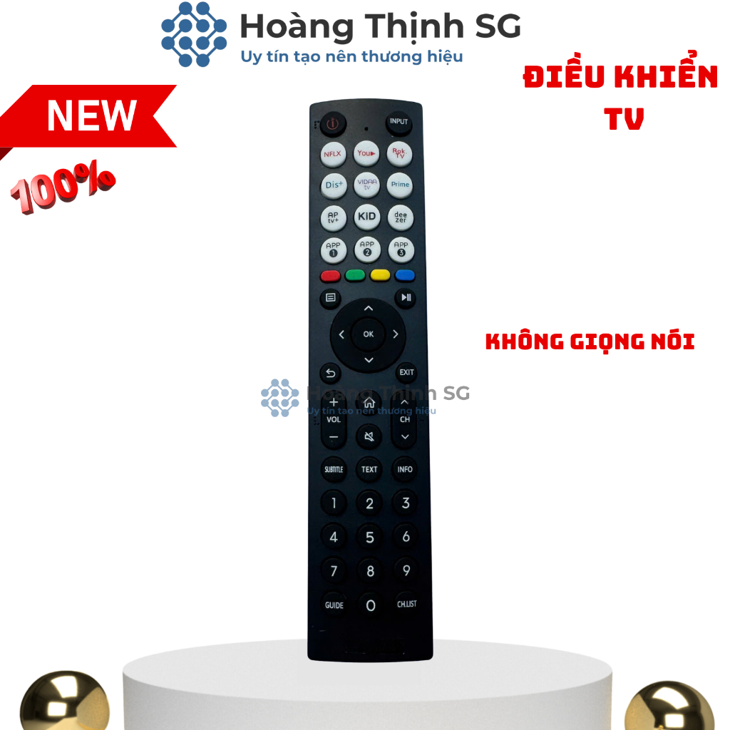 Remote Điều khiển tivi Hisense mẫu 02 LED/LCD/Smart TV, remote Hisense - Tặng kèm Pin