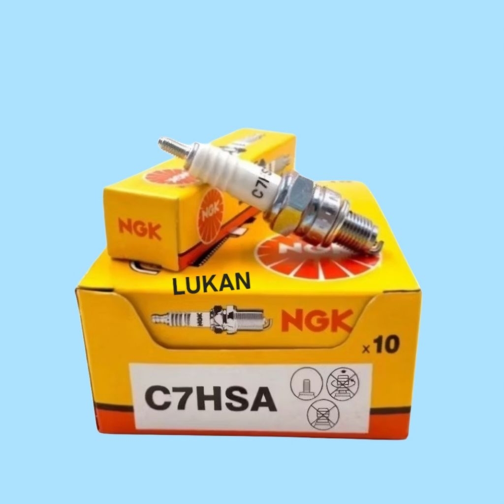 Bugi đánh lửa điện C7HSA xe DREAM, WAVE, FUTURE, CUB.... zin NGK
