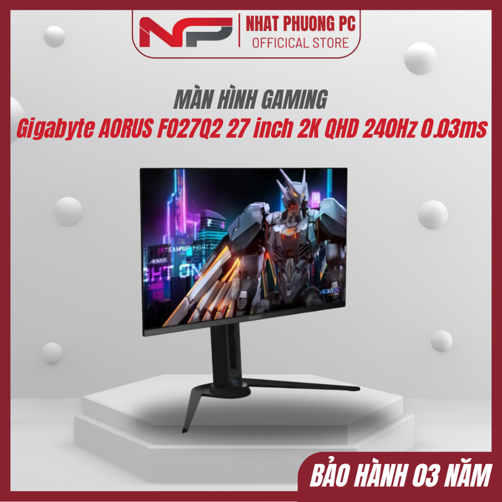 Màn hình Gaming Gigabyte AORUS FO27Q2 27 inch 2K QHD 240Hz 0.03ms QD-OLED