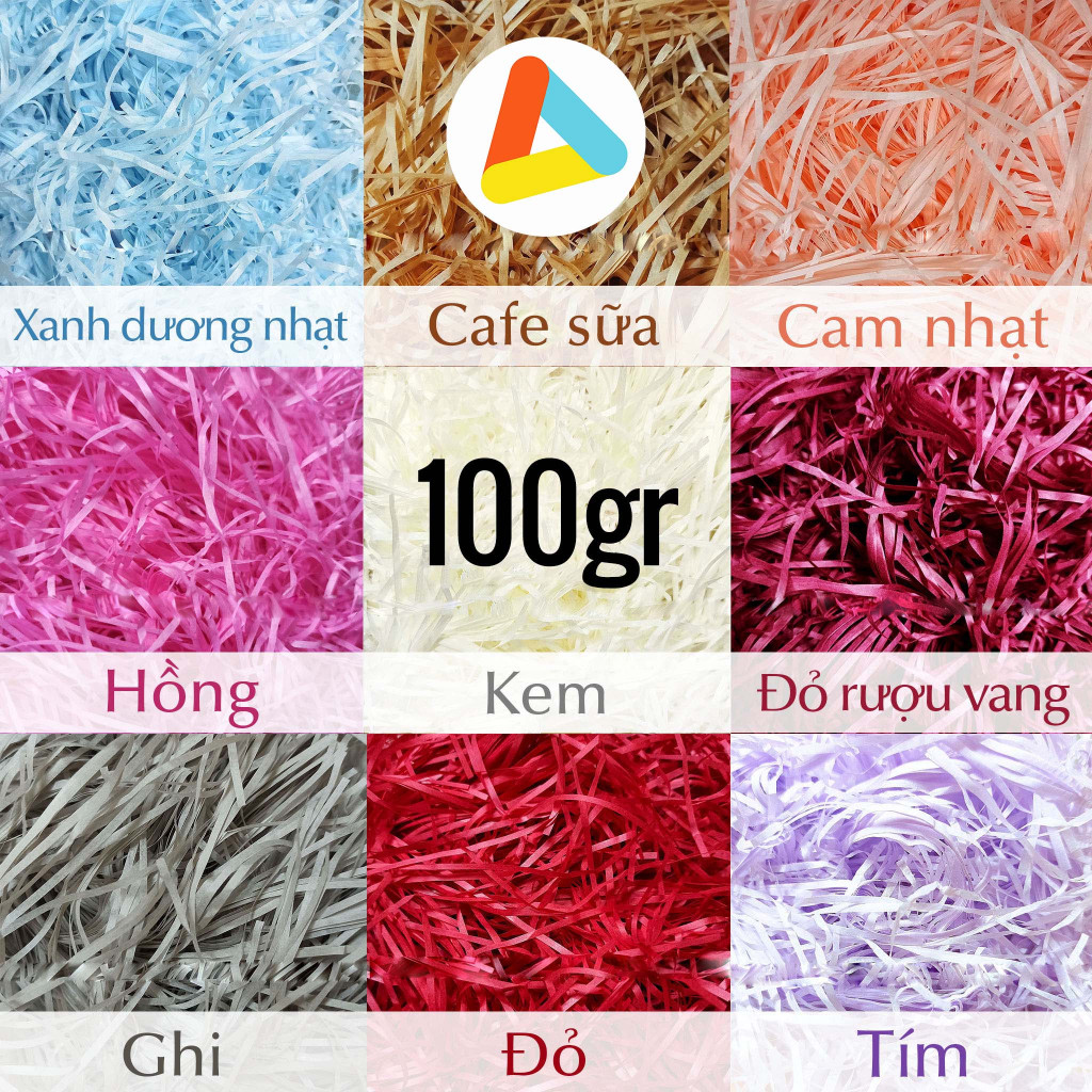 (100g) Giấy Rơm Lót Hộp Quà