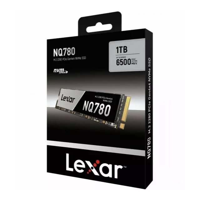 Ổ SSD Lexar NQ780 1TB (NVMe PCIe/ Gen4x4 M2.2280/ 6500MB/s/ 2500MB/s)