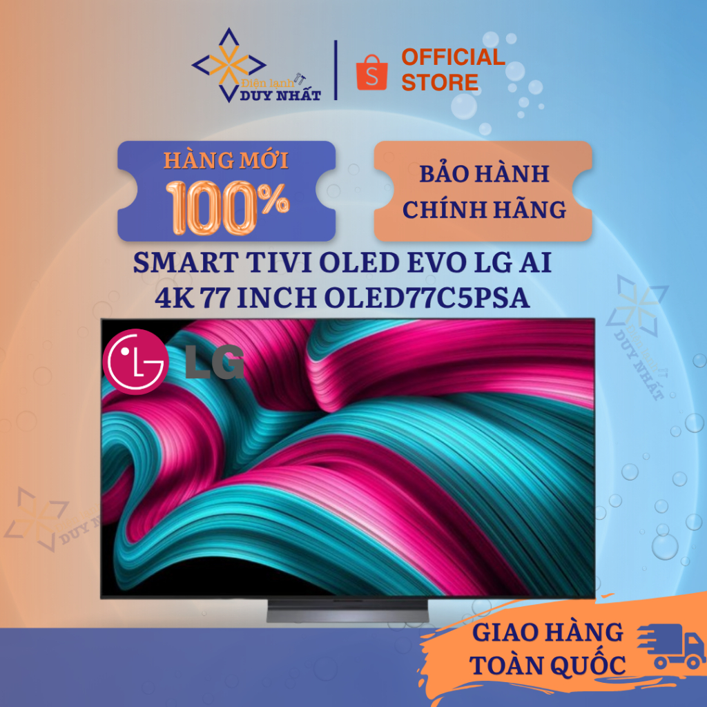 Smart Tivi OLED evo LG AI 4K 77 inch OLED77C5PSA