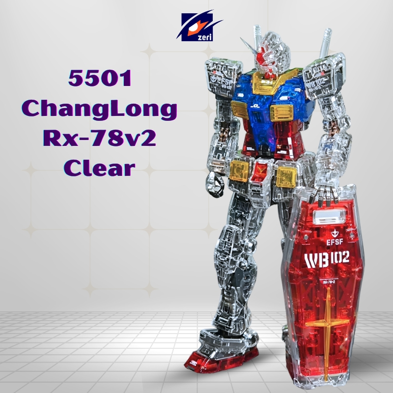 Mô Hình Lắp Ráp RG Rx-78-2 Fighter 2.0 5501 ChangLong Bản Clear