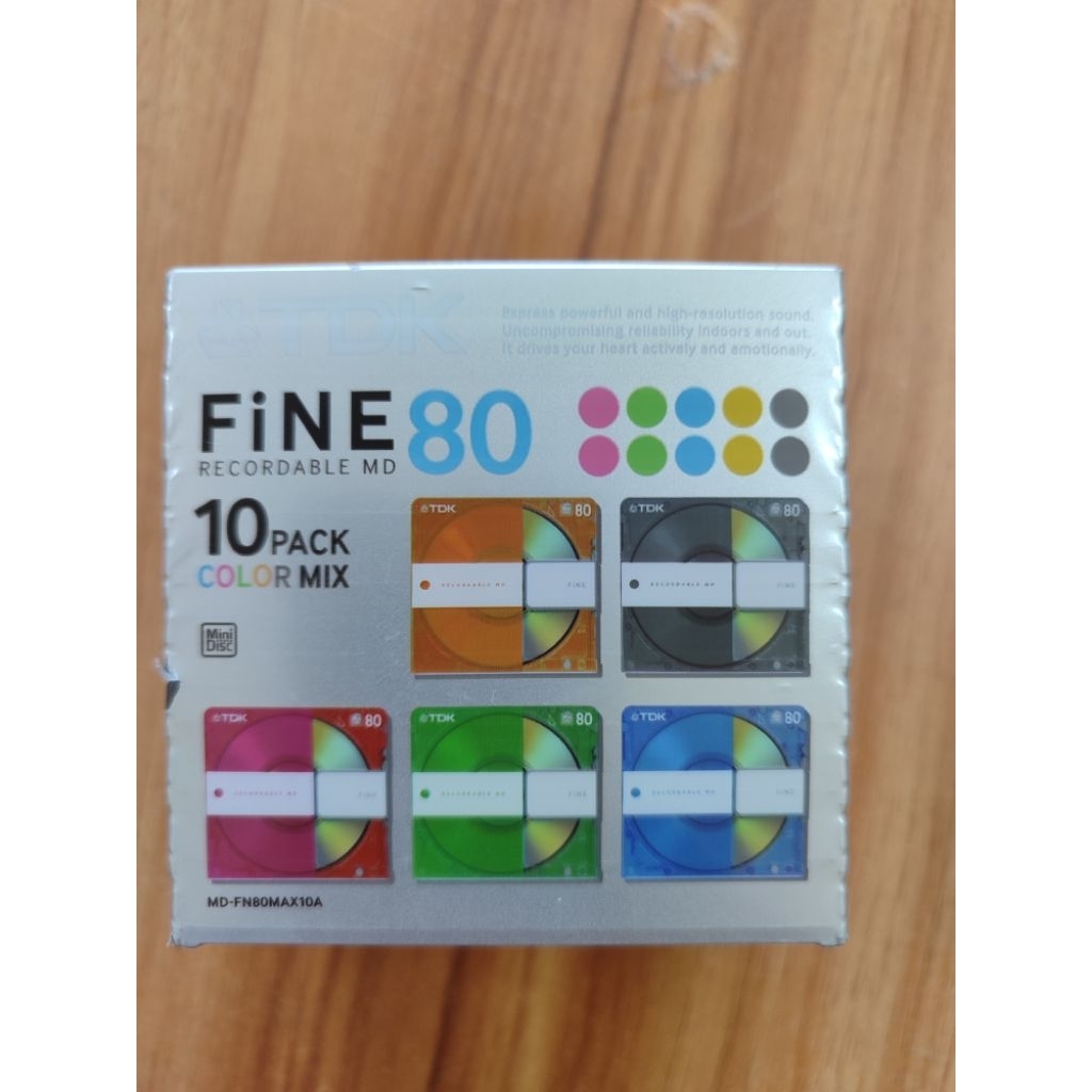 10 đĩa trắng MD TDK nguyên seal