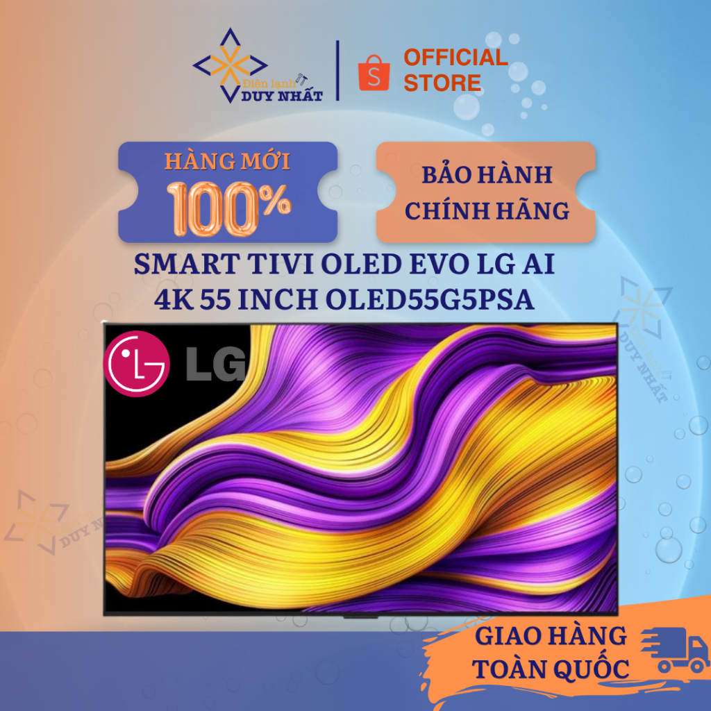 Smart Tivi OLED evo LG AI 4K 55 inch OLED55G5PSA
