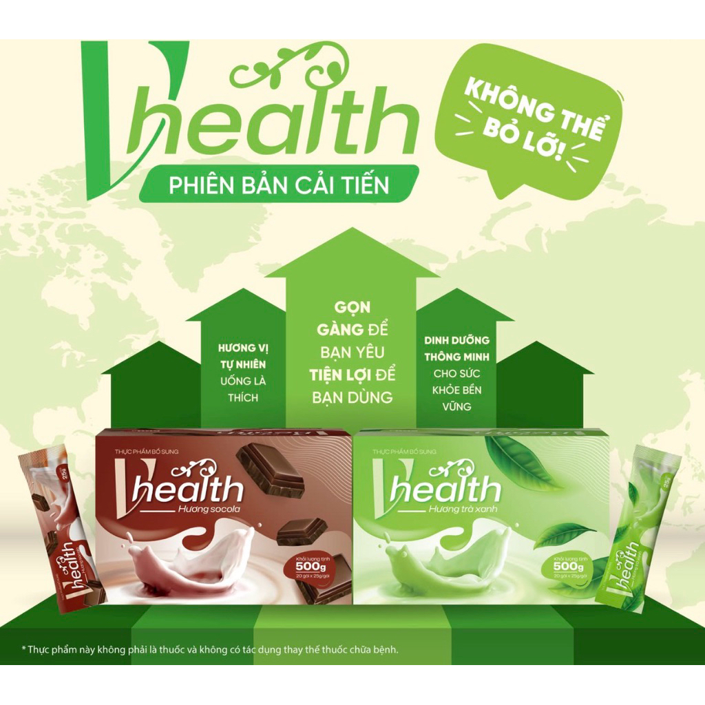 VHEALTH DINH DƯỠNG , HỖ TRỢ TĂNG CÂN - GIẢM CÂN , CUNG CẤP DINH DƯỠNG THIẾT YẾU CHO CƠ THỂ [CHÍNH HÃ