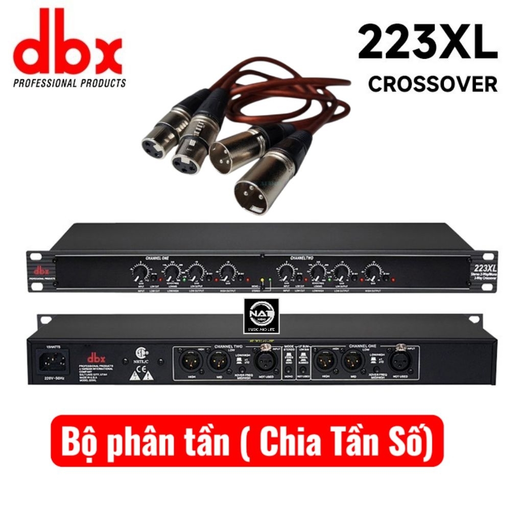 Bộ phân tần , crossover Dbx 223Xl nhập khẩu CN Chuyên dụng phân chia tần, cắt tần số cho dàn âm than