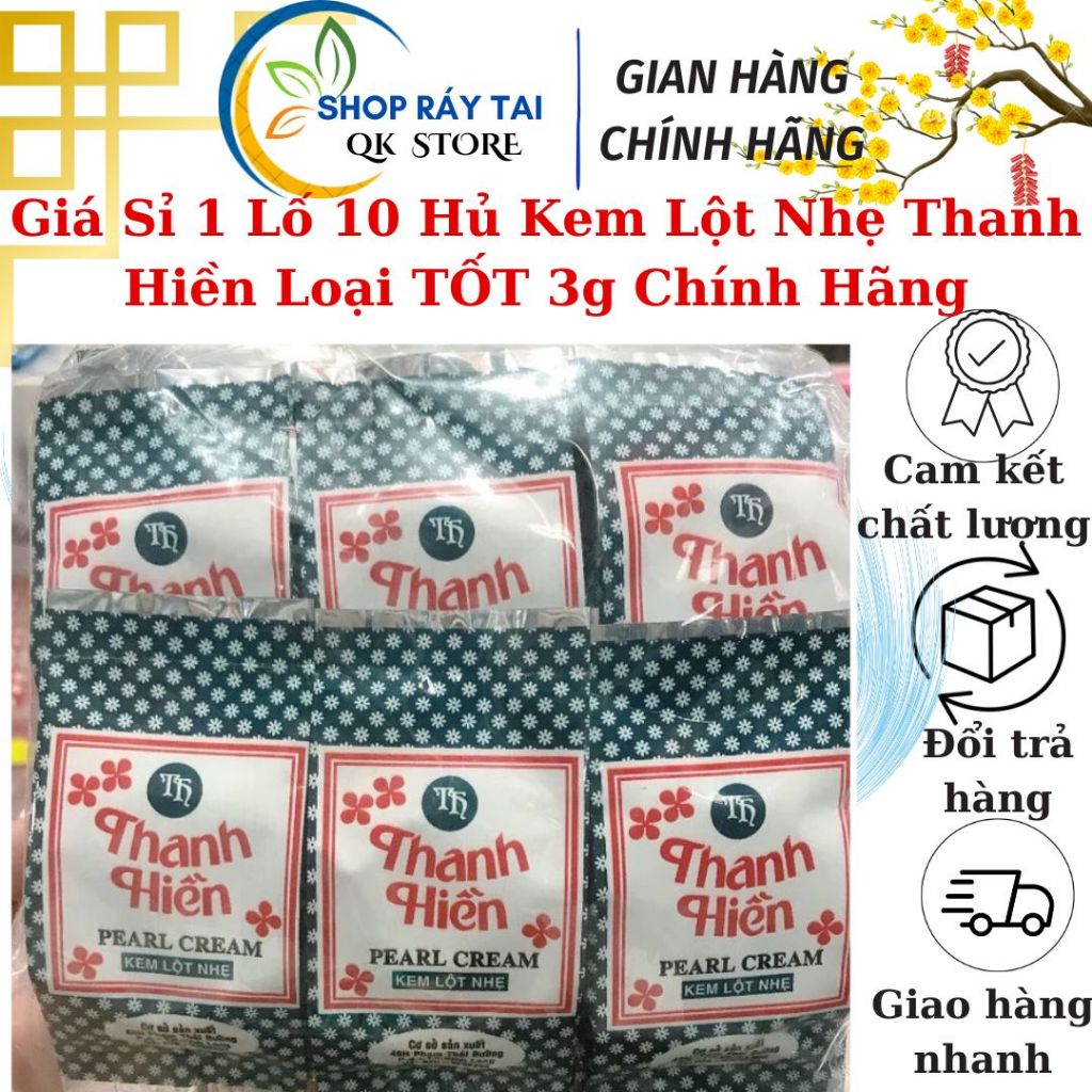Giá Sỉ 1 Lố 10 Hủ Kem Lột Nhẹ Thanh Hiền Loại TỐT 3g Chính Hãng