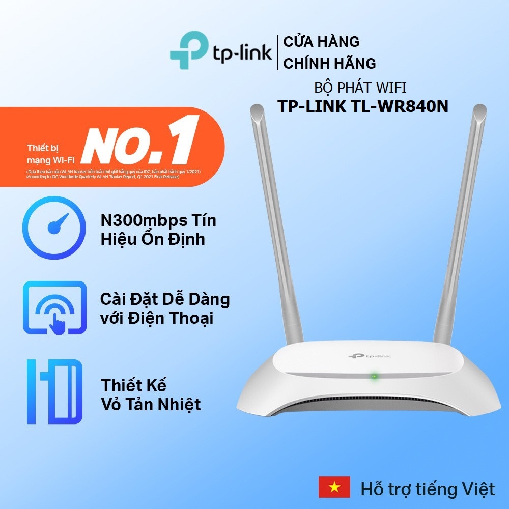 Bộ Phát Wifi Tplink 840N/ Tplink 841N Chuẩn N 300Mbps - TP-Link TL-WR840N/ TP-Link TL-WR841N Chuẩn N