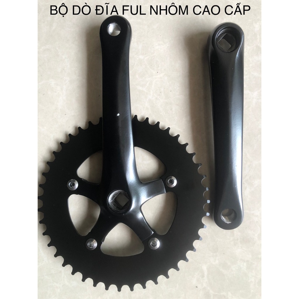 Đùi đĩa Nhôm Cao Cấp 44T - 40T cho xe đạp Fixed Gear