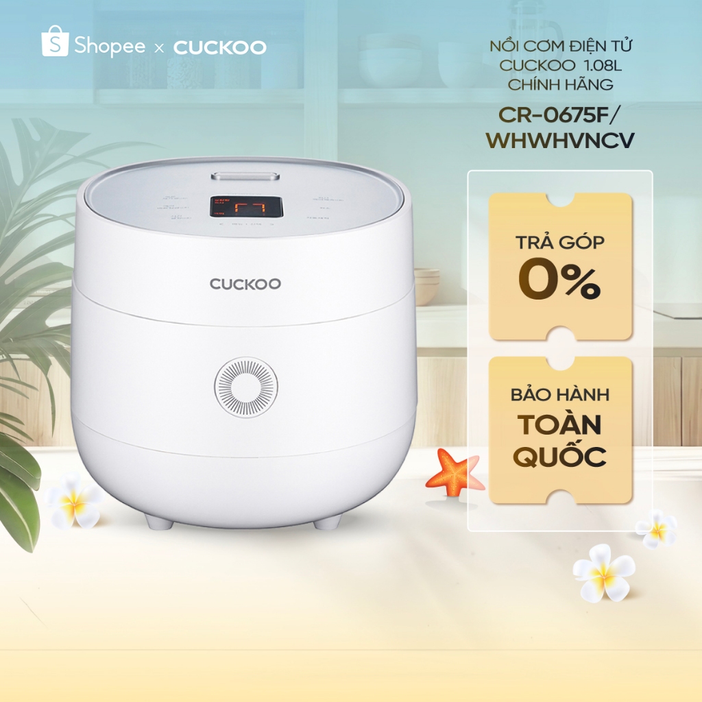 Nồi cơm điện tử Cuckoo CR-0675F - 1.08L chính hãng