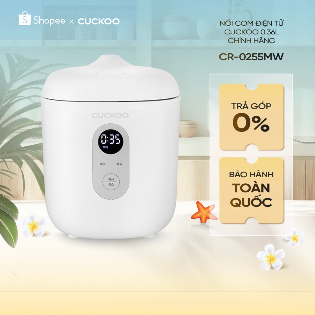 Nồi cơm điện tử Cuckoo CR-0255MW 0.36L Chính hãng