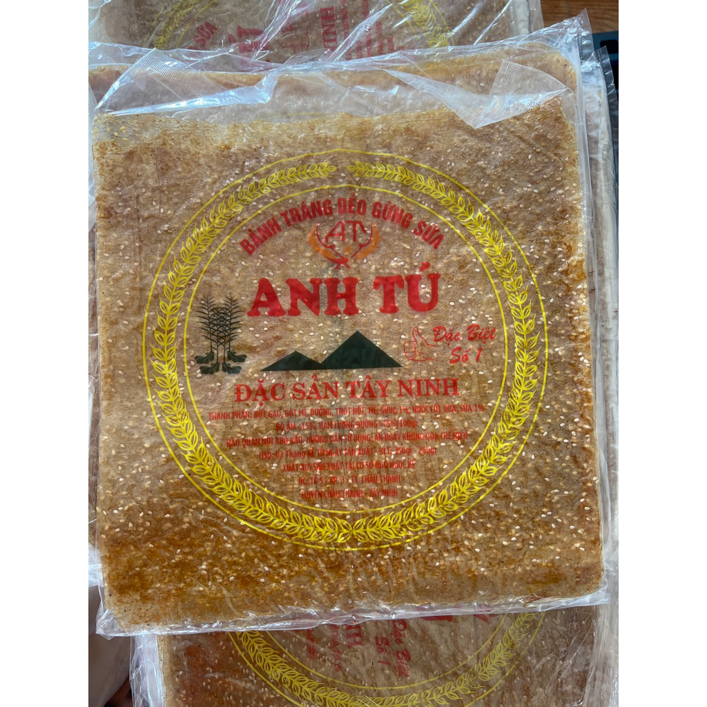 BÁNH TRÁNG DẺO GỪNG, MÈ, SỮA THƠM NGON