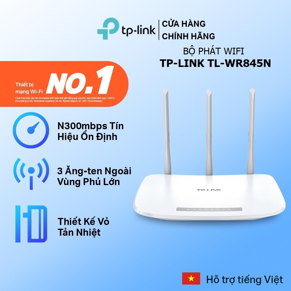 Bộ Phát WiFi TPLink 845N Chuẩn N 300Mbps (TP-Link TL-WR845N, TP-Link TL-WR840N) - Bảo Hành 24 Tháng