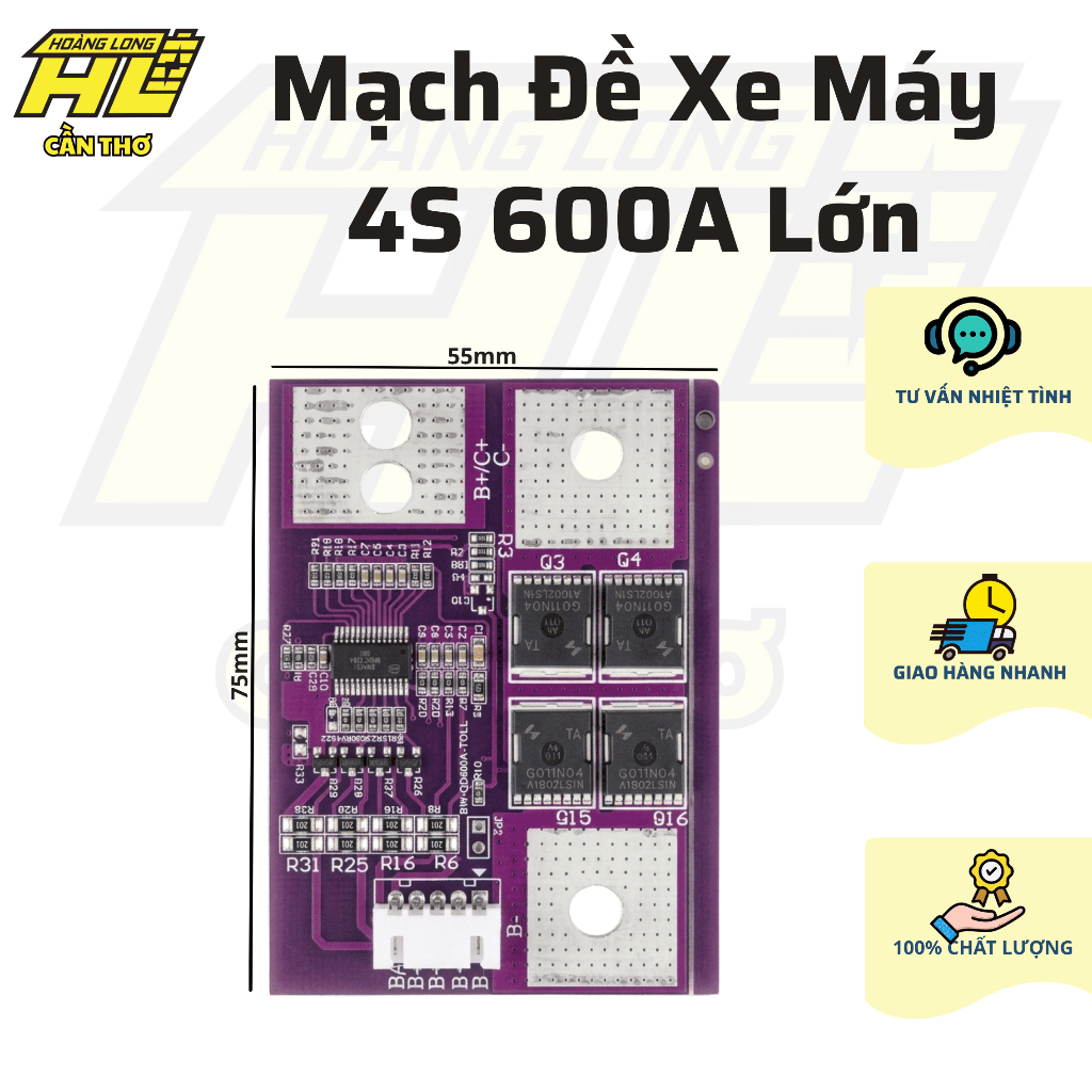 Mạch Đề Xe Máy Lớn 4S 600A