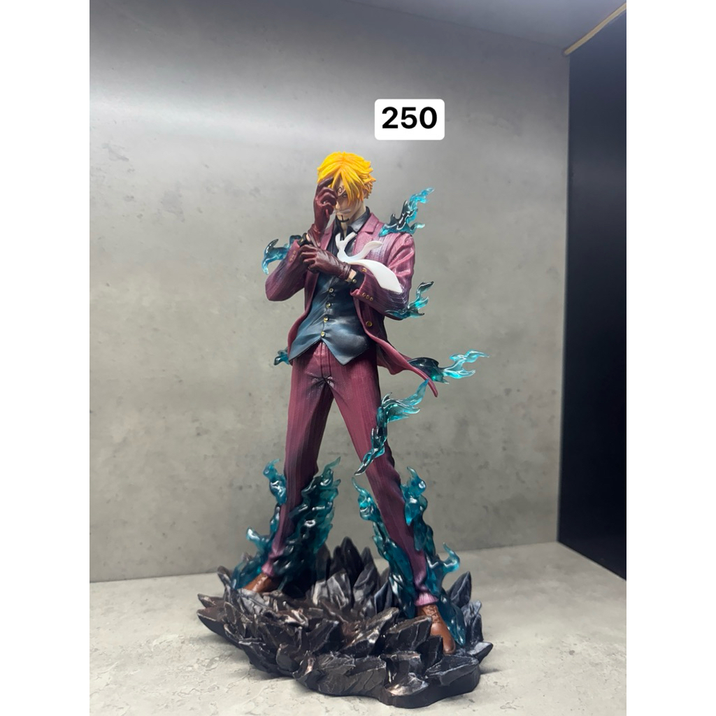 [ẢNH TỰ CHỤP][25CM] mô hình One piece sanji hiệu ứng lửa xanh mặt nét CK studio-figure one piece voi