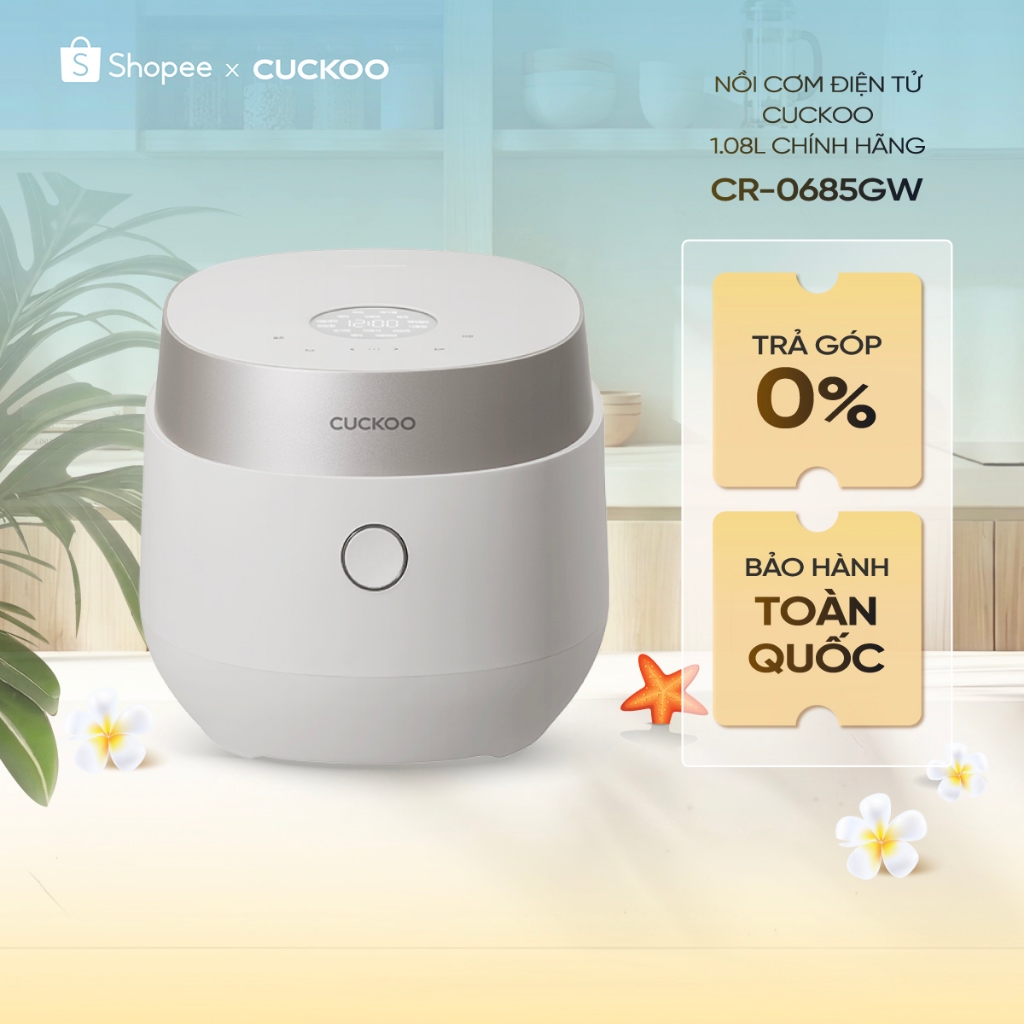 Nồi Cơm Điện Tử CUCKOO CR-0685GW - 1.08L chính hãng