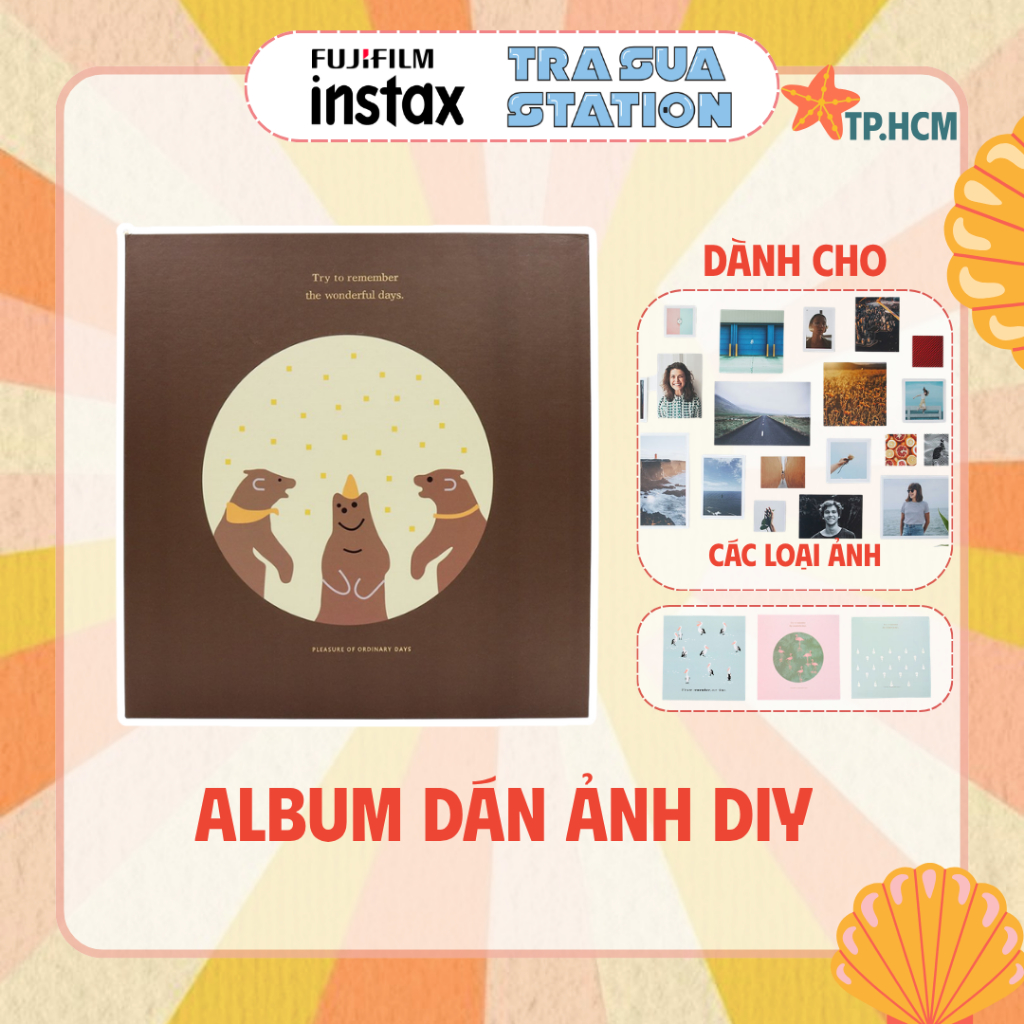 ALBUM DÁN ẢNH - ALBUM PHÙ HỢP CHO TẤT CẢ CÁC SIZE HÌNH (Instax Mini/ Instax Square/ Instax Wide)