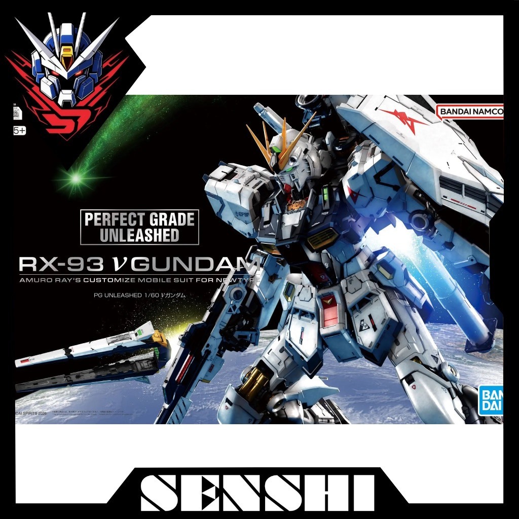 Mô Hình Lắp Ráp Bandai PG UNLEASHED 1/60 ν GUNDAM (Nu Gundam)