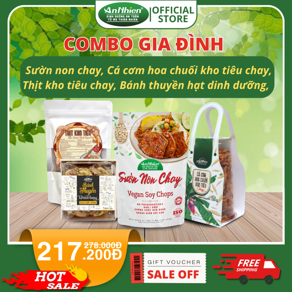 An Nhiên Foods - Combo Chay (COMBO GIA ĐÌNH; COMBO ĂN LIỀN)