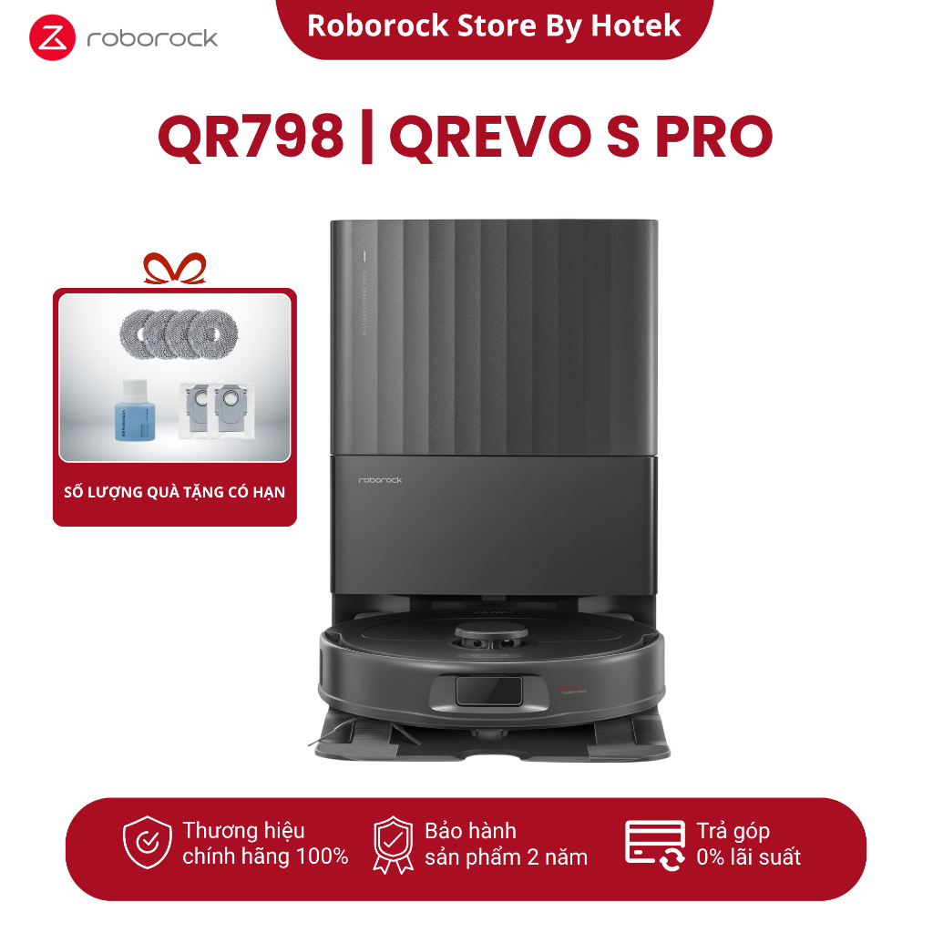 Robot hút bụi lau nhà Roborock QR 798/ QRevo S Pro - Bảo hành 24 tháng