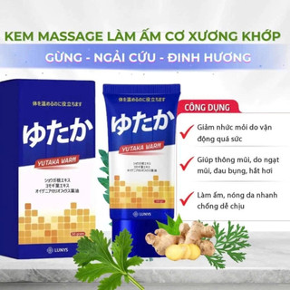 Kem Thoa Ấm Thư Giãn Cơ Thể YUTAKA 50g – Kem WARM Làm Dịu Tê Mỏi, Giảm Đau, Thư Giãn Cơ Xương Khớp #YT05
