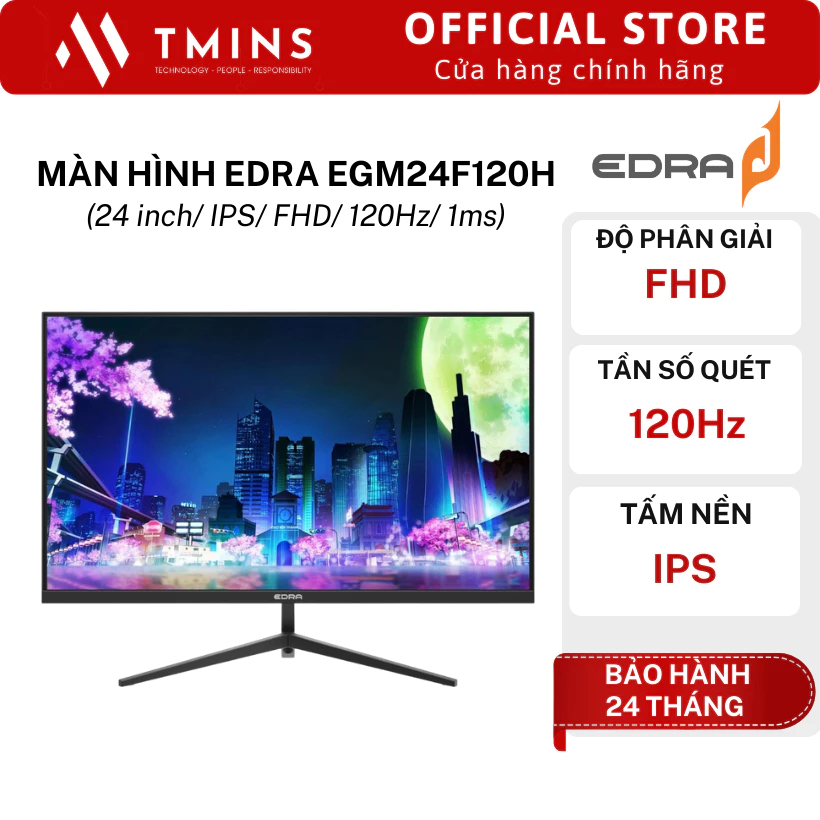 Màn hình Gaming EDRA EGM24F100S, EGM24F120H (24 inch / Full HD / IPS / 1ms) - Hàng chính hãng