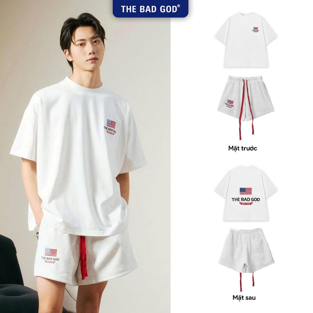 [NEW ARRIVALS 2026] Set Bộ Hè The Bad God New York Chất Cotton Form Boxy Cho Nam Nữ