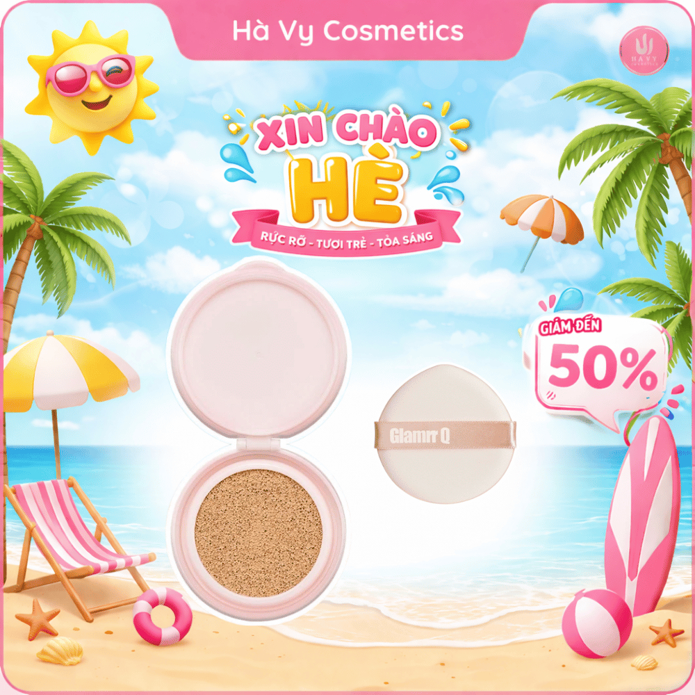 Lõi Phấn nước GLAMRR Q LONG WEAR DD CUSHION - SPF50+/PA+++ (1 lõi x 13g)