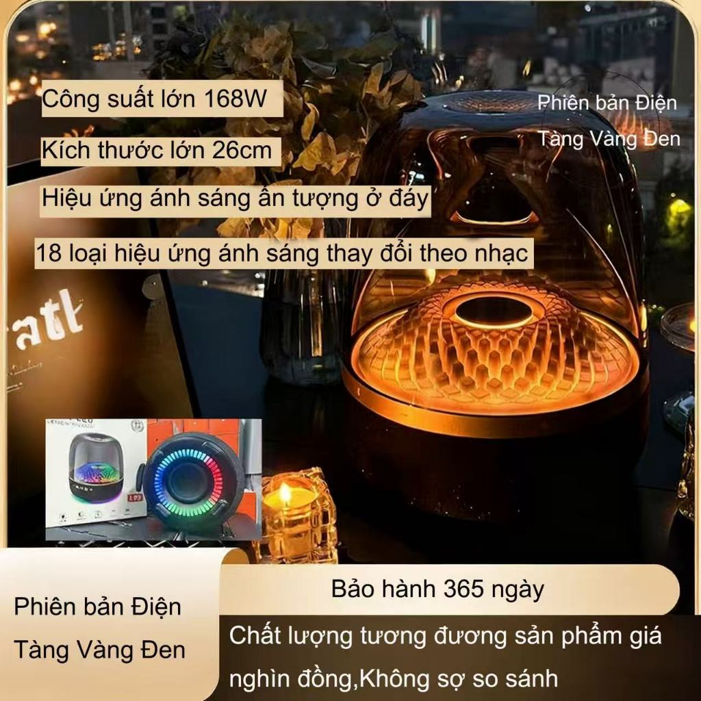 Loa Bluetooth LP90 Pro – Loa Đèn Cao Cấp 4 Loa 120W Âm Trầm Mạnh Mẽ, Pin Trâu 8000mAh, Kết Nối Đa Nă